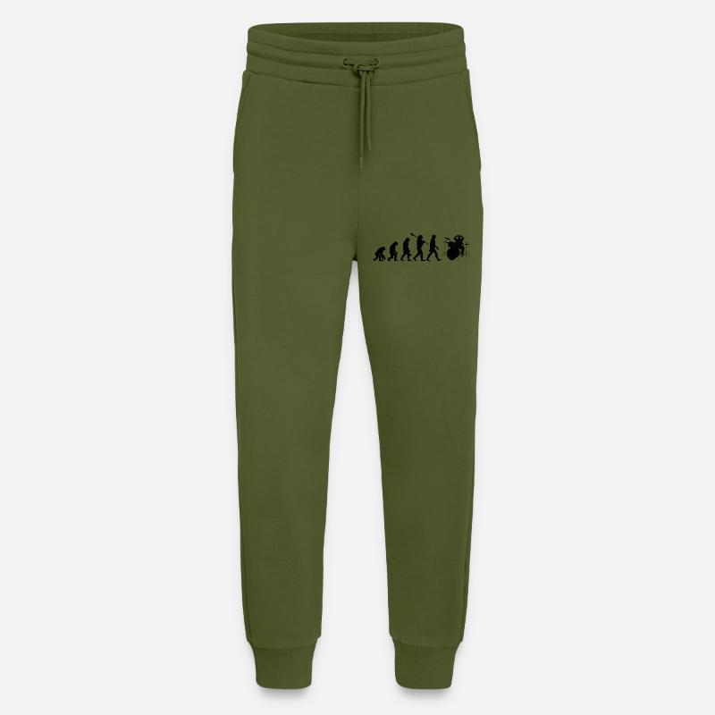 Drum evolution - Jogging Pants - made by SPREAD  - MOSS GREEN