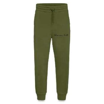 Glory to God - Jogging Pants - made by SPREAD  - MOSS GREEN - Front