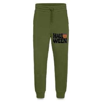 Halloween - Cool Spooky Logo - Jogging Pants - made by SPREAD  - MOSS GREEN - Front
