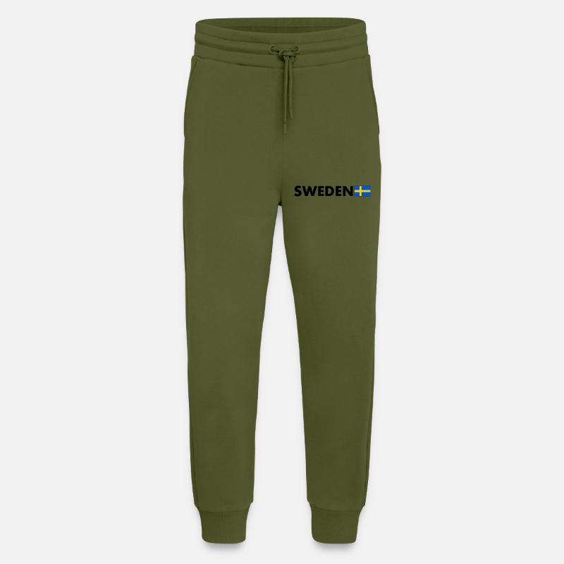 Sweden - Jogging Pants - made by SPREAD  - MOSS GREEN