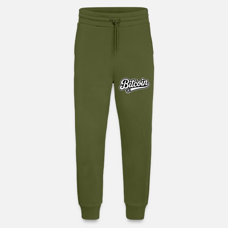 Bitcoin - Cool Finance Logo - Jogging Pants - made by SPREAD  - MOSS GREEN