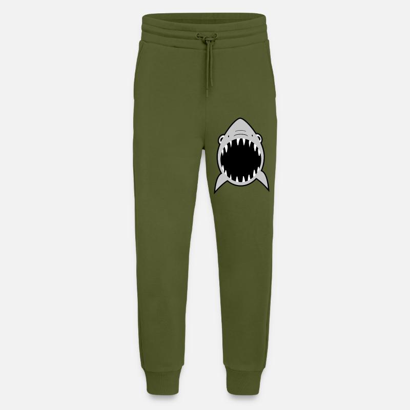 shark - Jogging Pants - made by SPREAD  - MOSS GREEN