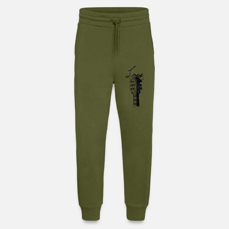 Gitarre - Jogginghose - made by SPREAD - MOSS GREEN