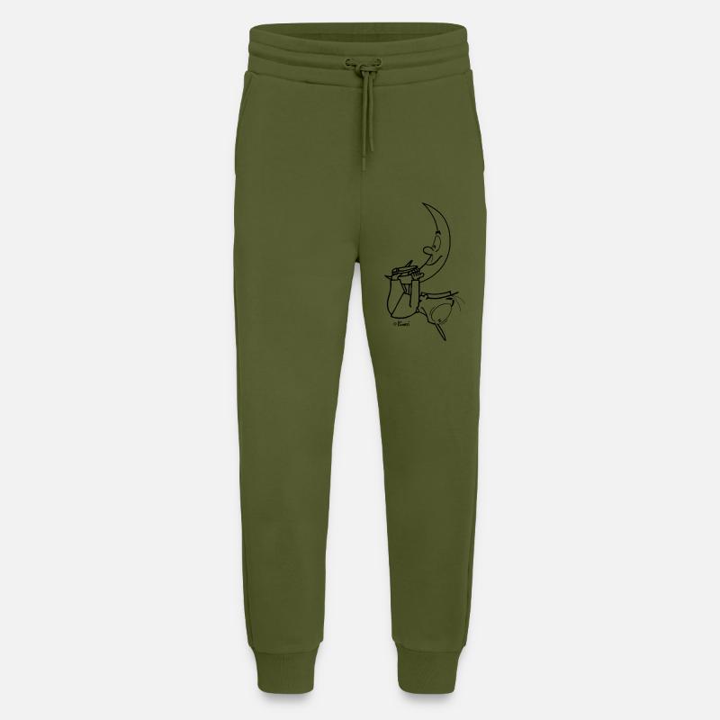Kurti Mond - Jogginghose - made by SPREAD - MOSS GREEN