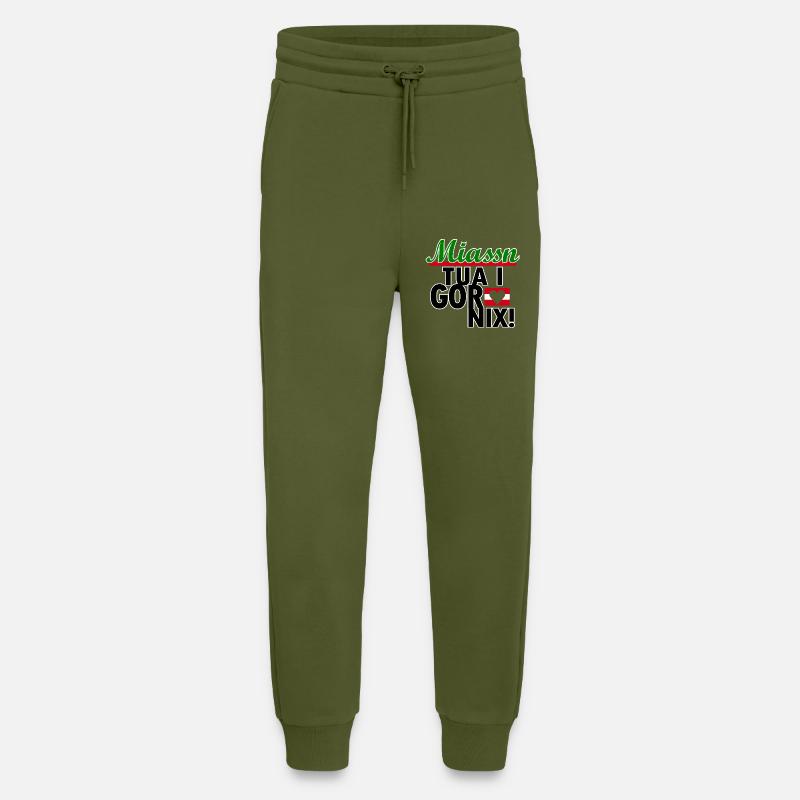 Austria Styrian dialect - Jogging Pants - made by SPREAD  - MOSS GREEN