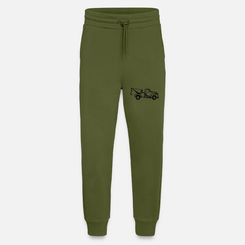 Abschlepper Abschleppwagen Abschleppdienst - Jogginghose - made by SPREAD - MOSS GREEN