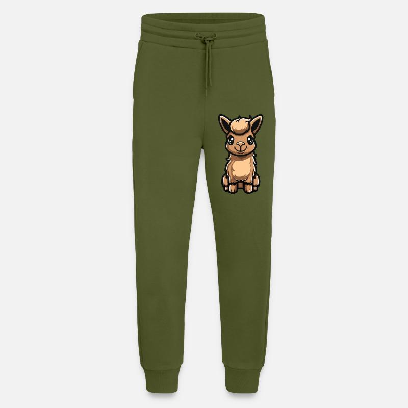 lama al paka - Jogginghose - made by SPREAD - MOSS GREEN