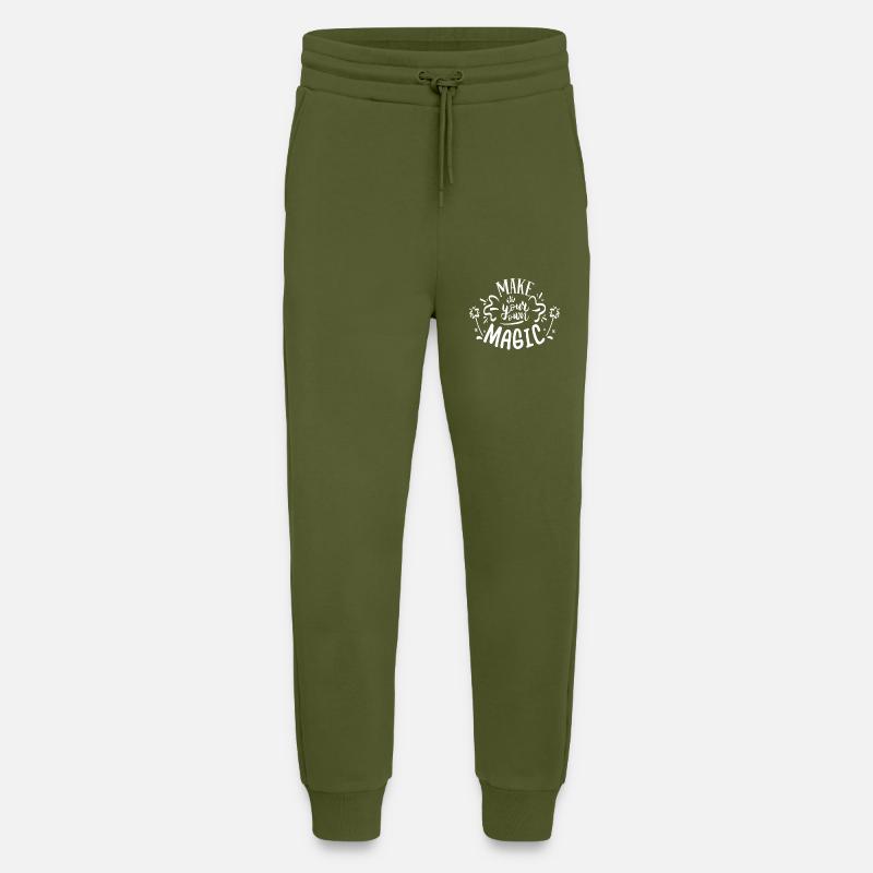 Make your own Magic - Jogging Pants - made by SPREAD  - MOSS GREEN