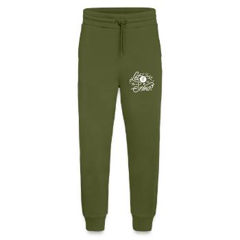 Qu’il neige - Pantalon de jogging bio décontracté fabriqué en UE - MOSS GREEN - Devant