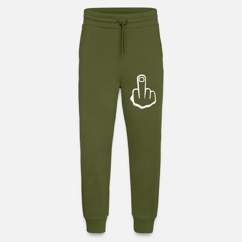 Mittelfinger - Jogginghose - made by SPREAD - MOSS GREEN