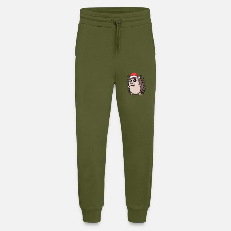 Igel Weihnachten - Jogginghose - made by SPREAD - MOSS GREEN