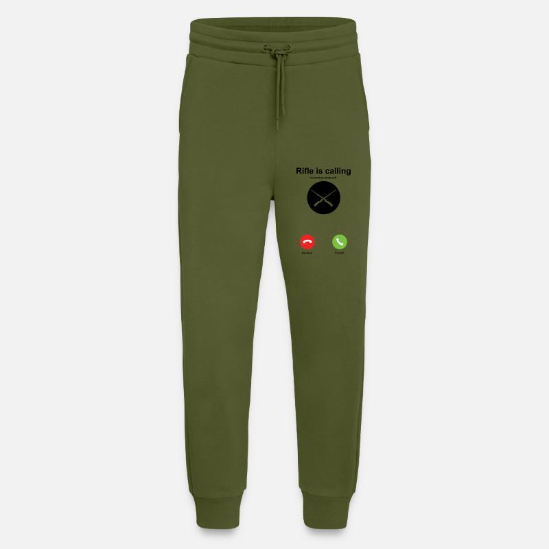 Mein Gewehr ruft mich - Jogginghose - made by SPREAD - MOSS GREEN