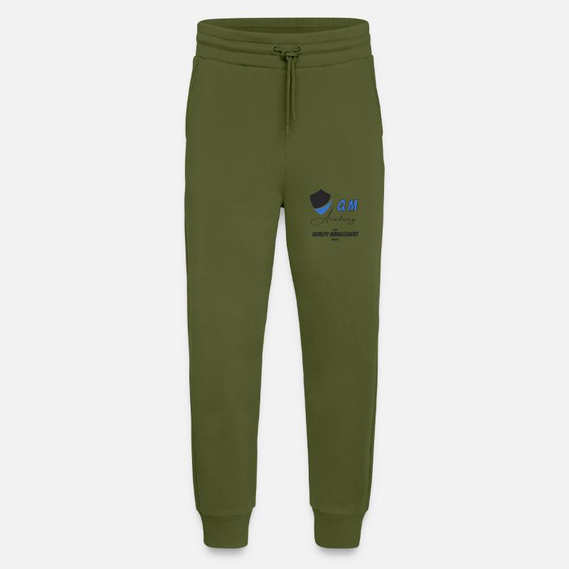 QM Academy Logo - Jogginghose - made by SPREAD - MOSS GREEN