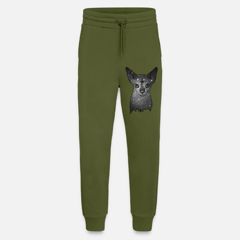 Ägyptische Katze Sphynx Cat - Jogginghose - made by SPREAD - MOSS GREEN