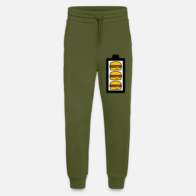 Burger Battery - Jogging Pants - made by SPREAD  - MOSS GREEN