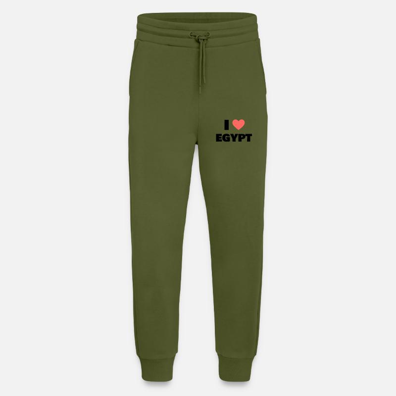 i love egypt - Jogginghose - made by SPREAD - MOSS GREEN