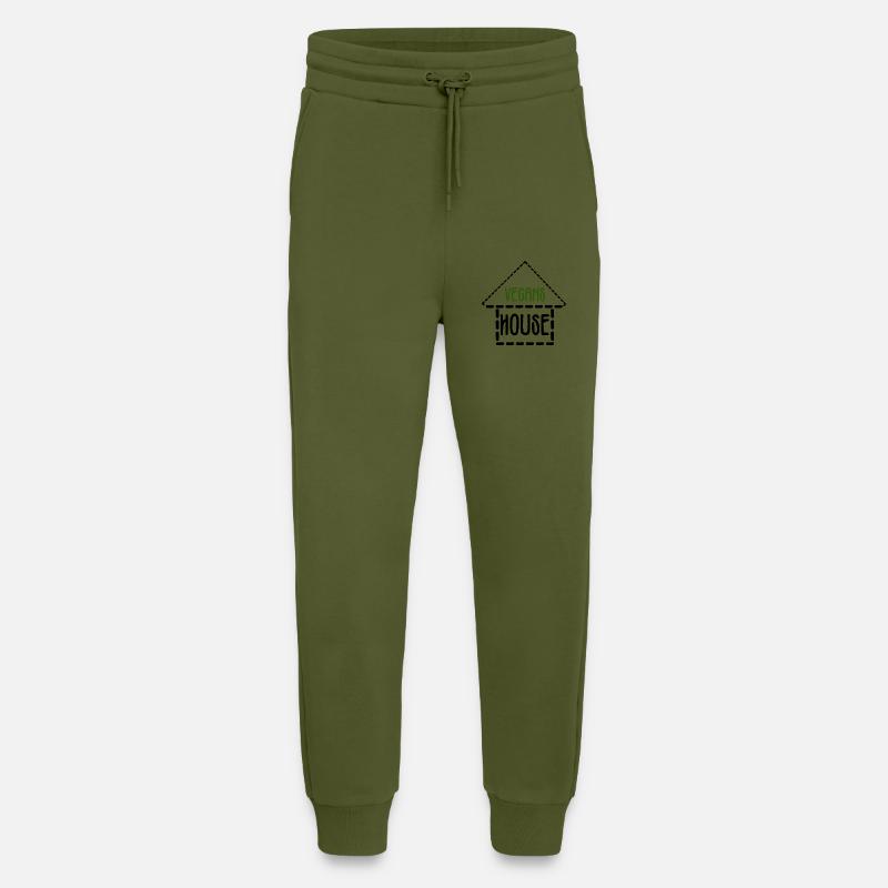 Haus der Veganer - Jogginghose - made by SPREAD - MOSS GREEN