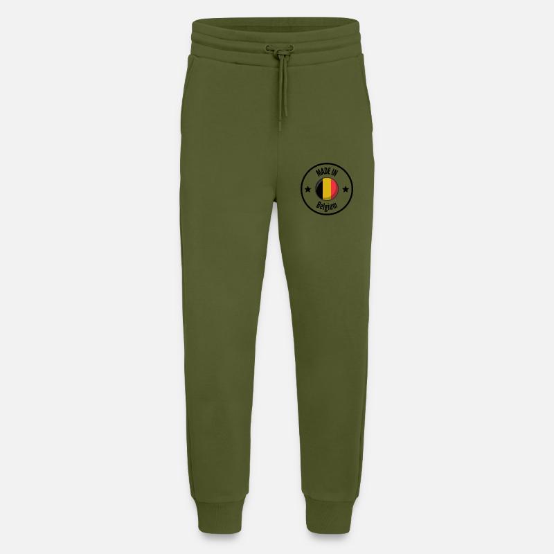 MADE IN BELGIUM - Jogginghose - made by SPREAD - MOSS GREEN