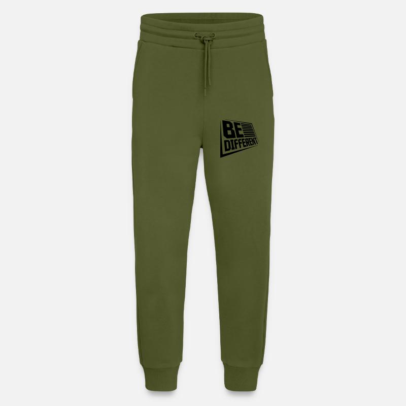 Be different Logo Design - Jogginghose - made by SPREAD - MOSS GREEN