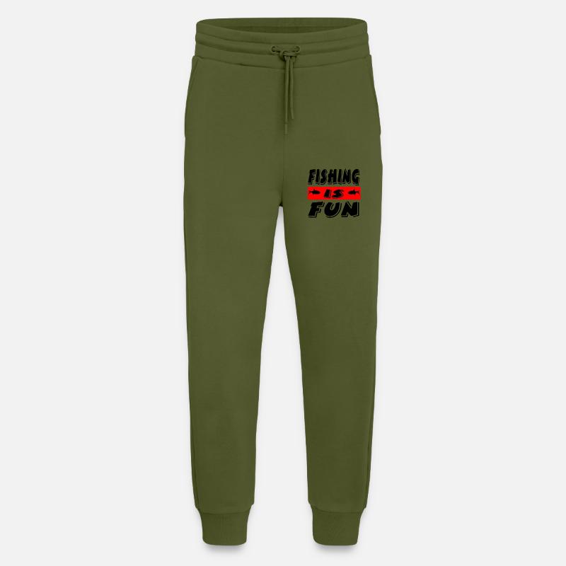 Angling - Jogging Pants - made by SPREAD  - MOSS GREEN