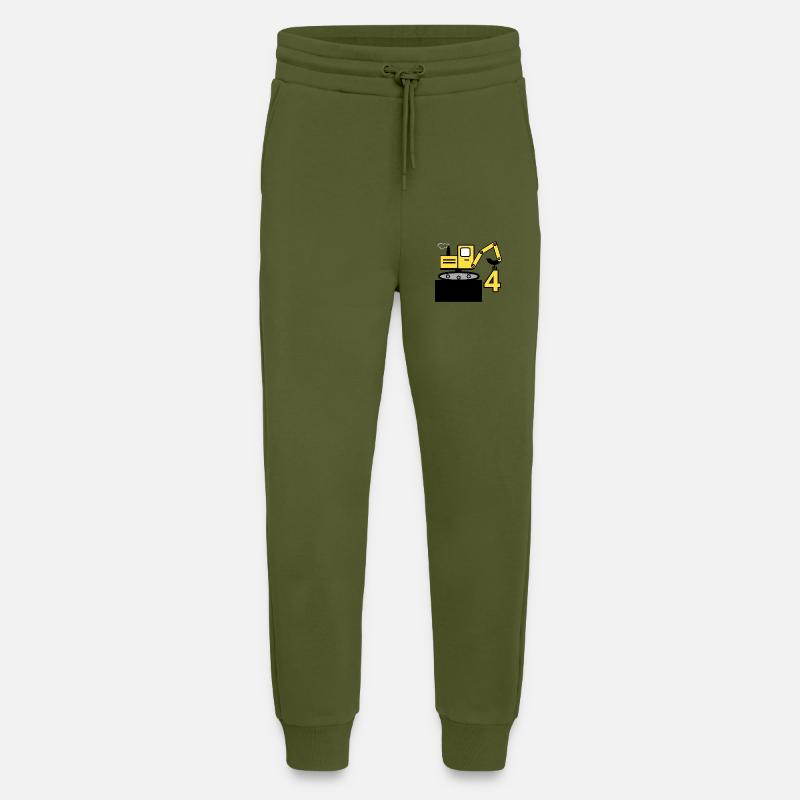 Excavator - Jogging Pants - made by SPREAD  - MOSS GREEN
