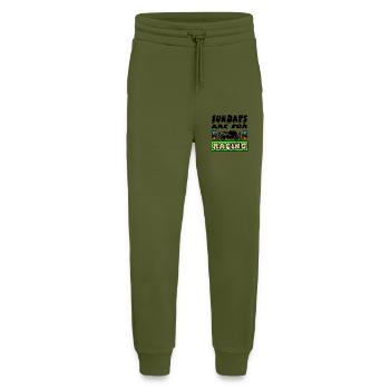 Motorcycle - Jogging Pants - made by SPREAD  - MOSS GREEN - Front