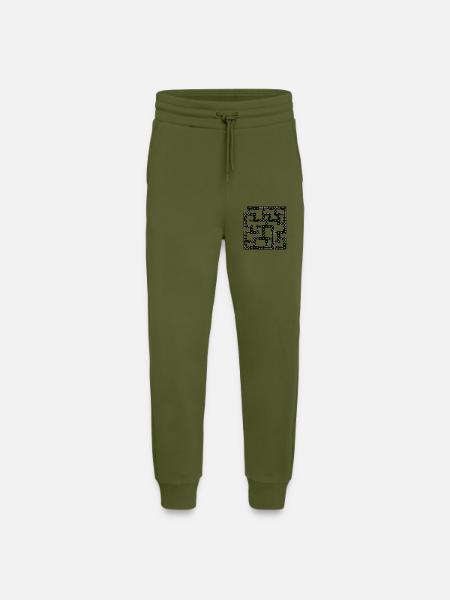 DOMINO - Jogging Pants - made by SPREAD - MOSS GREEN