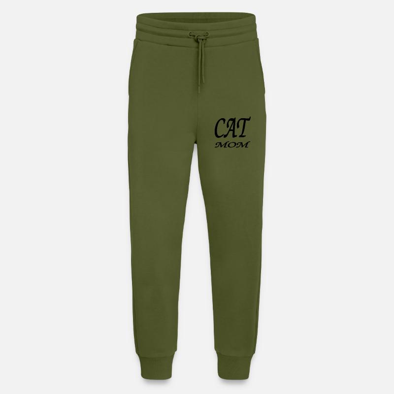 Katze - Jogginghose - made by SPREAD - MOSS GREEN