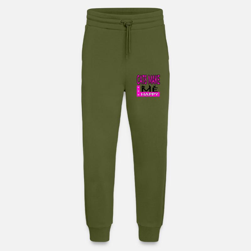 Katzen - Jogginghose - made by SPREAD - MOSS GREEN