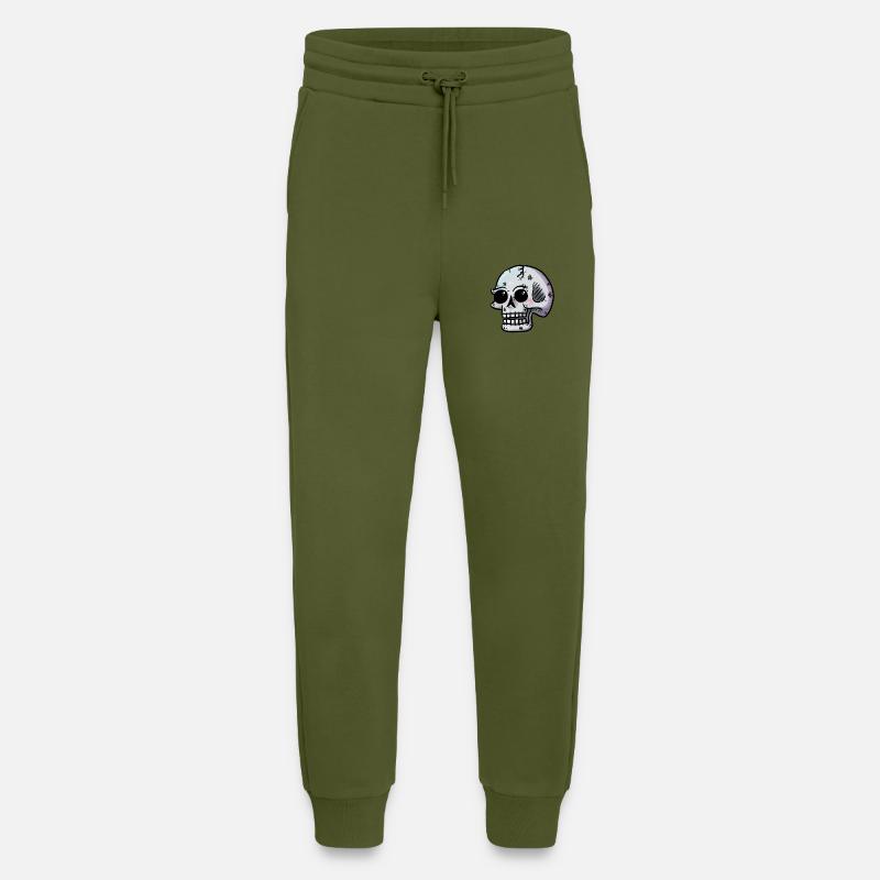 Schädel - Jogginghose - made by SPREAD - MOSS GREEN