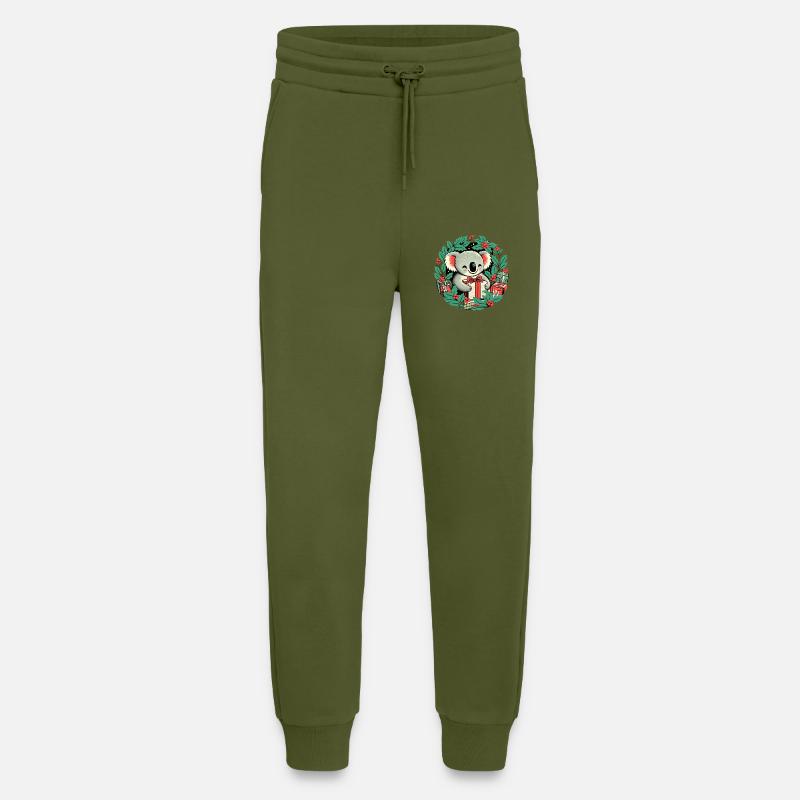 Christmas koala Bear - Jogging Pants - made by SPREAD  - MOSS GREEN