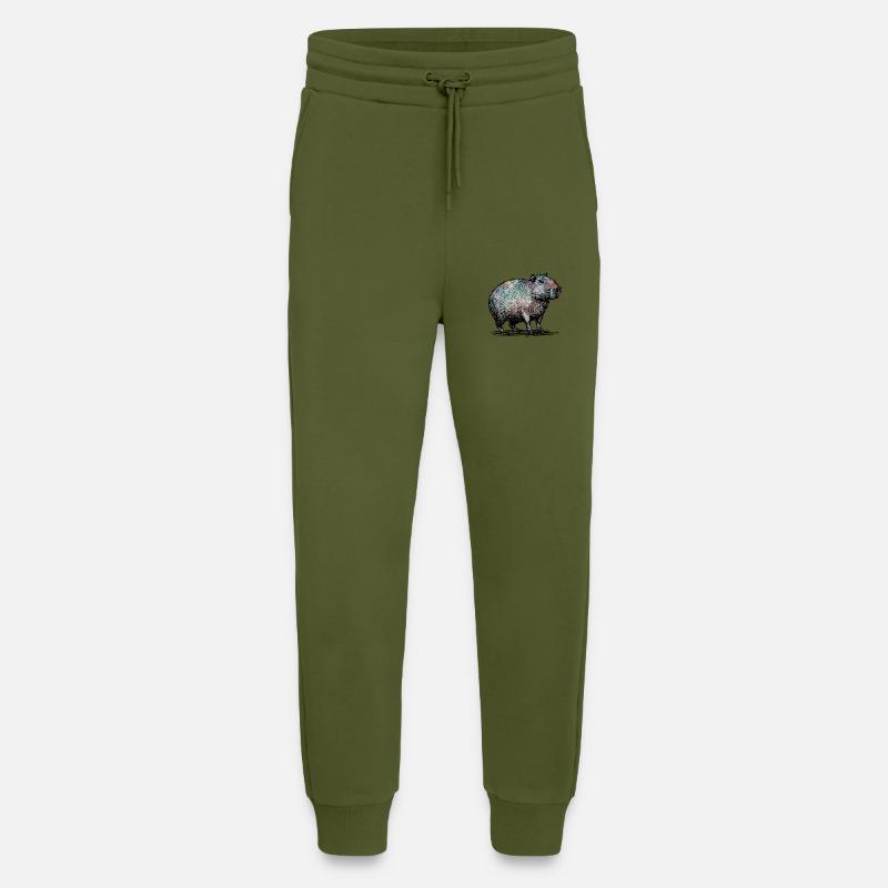 Cabybara - Jogging Pants - made by SPREAD  - MOSS GREEN