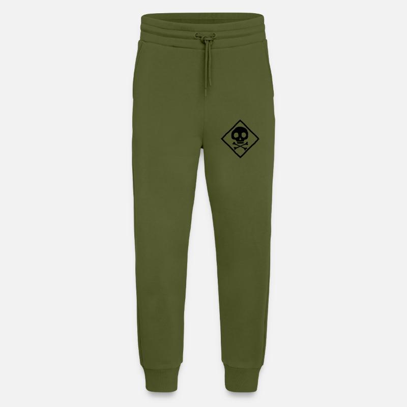 Schädel und Knochen - Jogginghose - made by SPREAD - MOSS GREEN