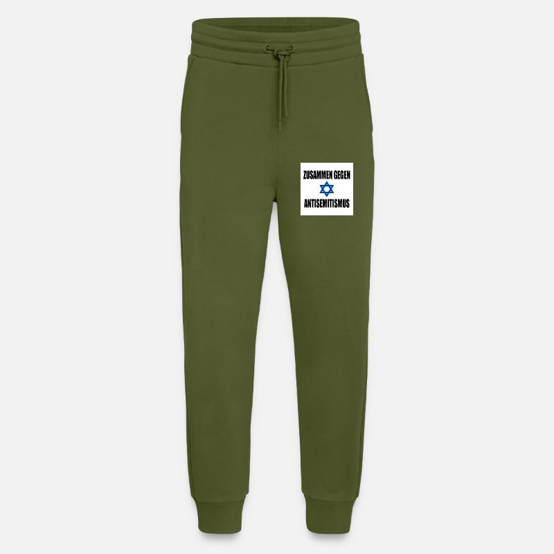 zusammen gegen antisemitismus - Jogginghose - made by SPREAD - MOSS GREEN