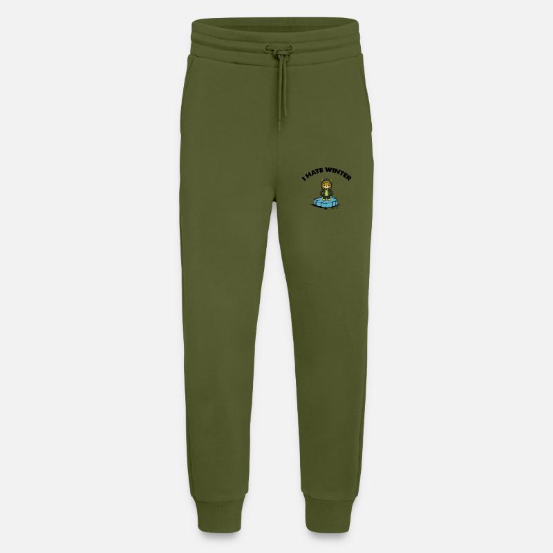 bär eisscholle winter - Jogginghose - made by SPREAD - MOSS GREEN
