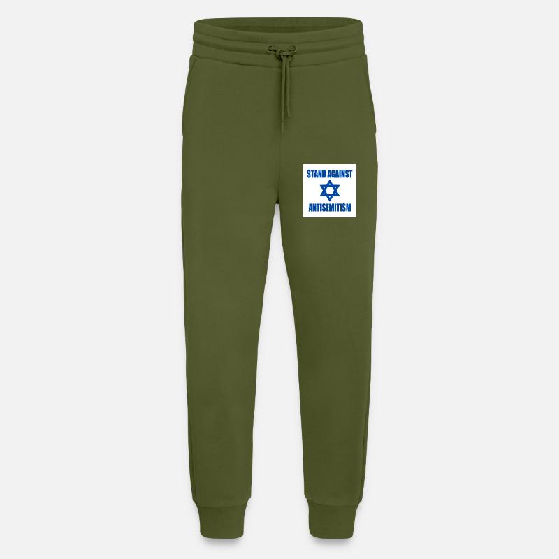 stand against antisemitism - Jogging Pants - made by SPREAD  - MOSS GREEN