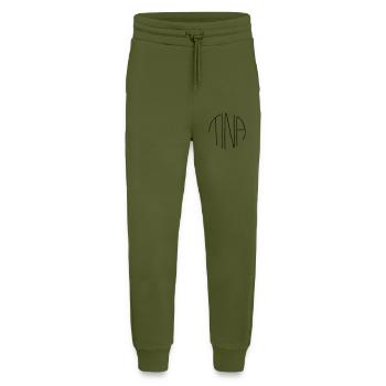 Méthamphétamine - Pantalon de jogging bio décontracté fabriqué en UE - MOSS GREEN - Devant