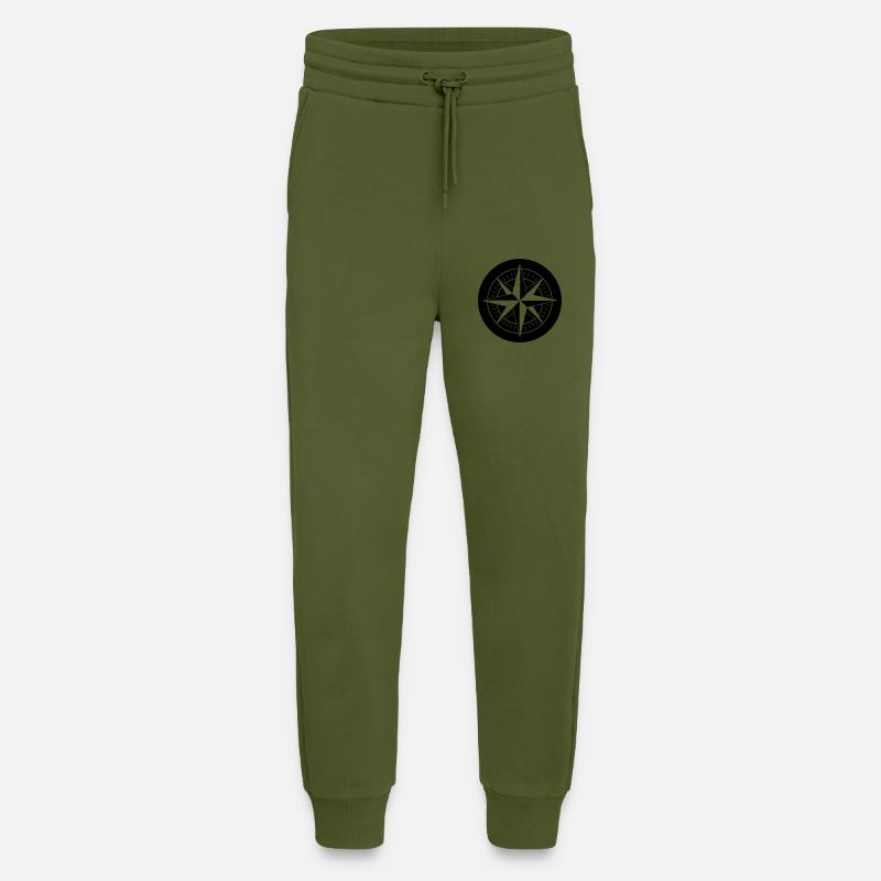 compass - Jogging Pants - made by SPREAD  - MOSS GREEN