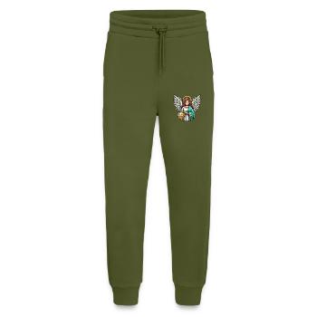 engel frau - Jogginghose - made by SPREAD - MOSS GREEN - Vorne