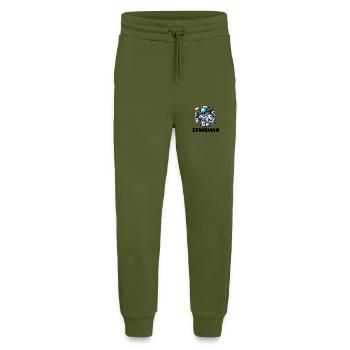 Astronaute - Pantalon de jogging bio décontracté fabriqué en UE - MOSS GREEN - Devant