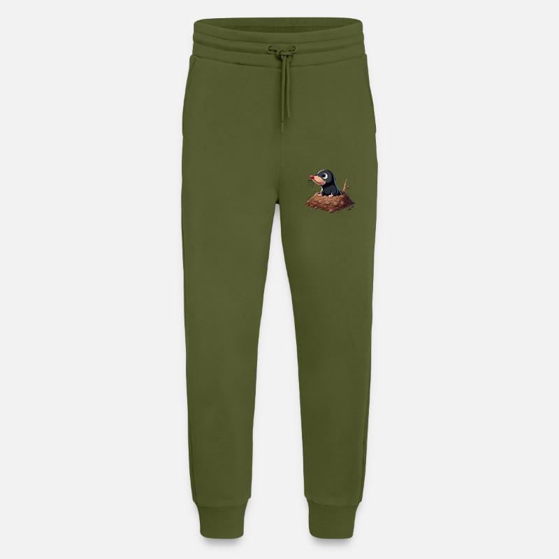 Mole comes from hope - Jogging Pants - made by SPREAD  - MOSS GREEN