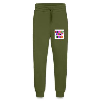 Germany against racism - Jogginghose - made by SPREAD - MOSS GREEN - Vorne