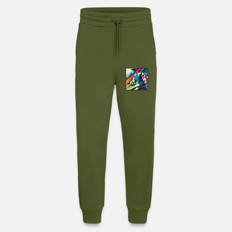 Sportlicher Mann - Jogginghose - made by SPREAD - MOSS GREEN