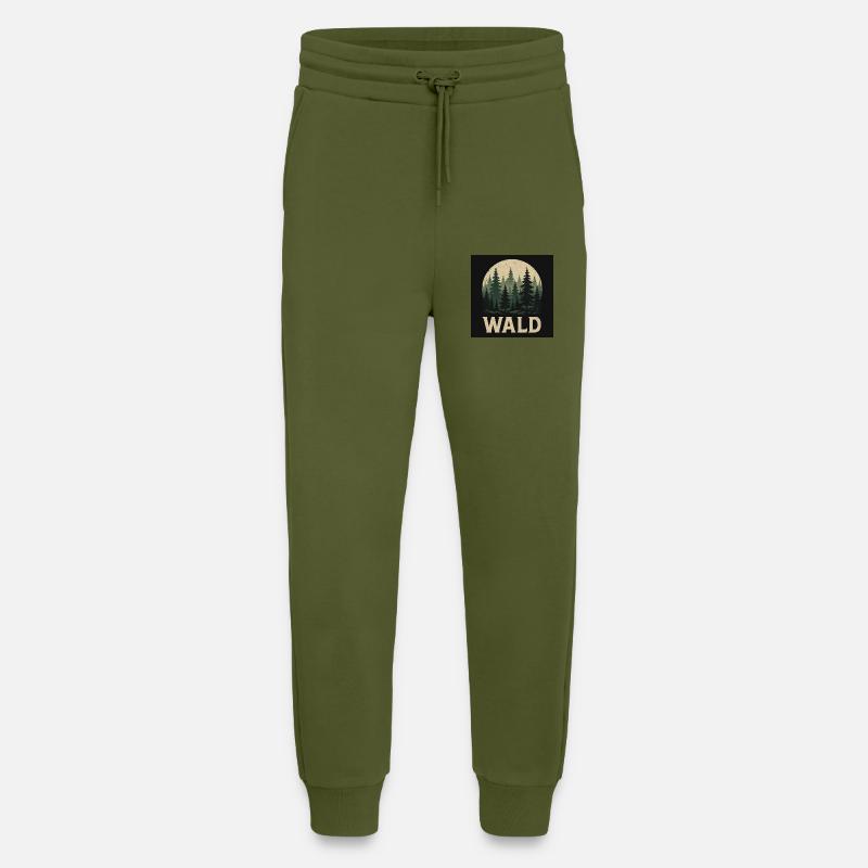 Fir Trees Forest Design - Jogging Pants - made by SPREAD  - MOSS GREEN