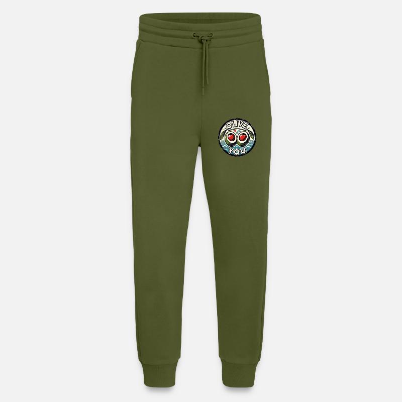 Olive Du - Jogginghose - made by SPREAD - MOSS GREEN