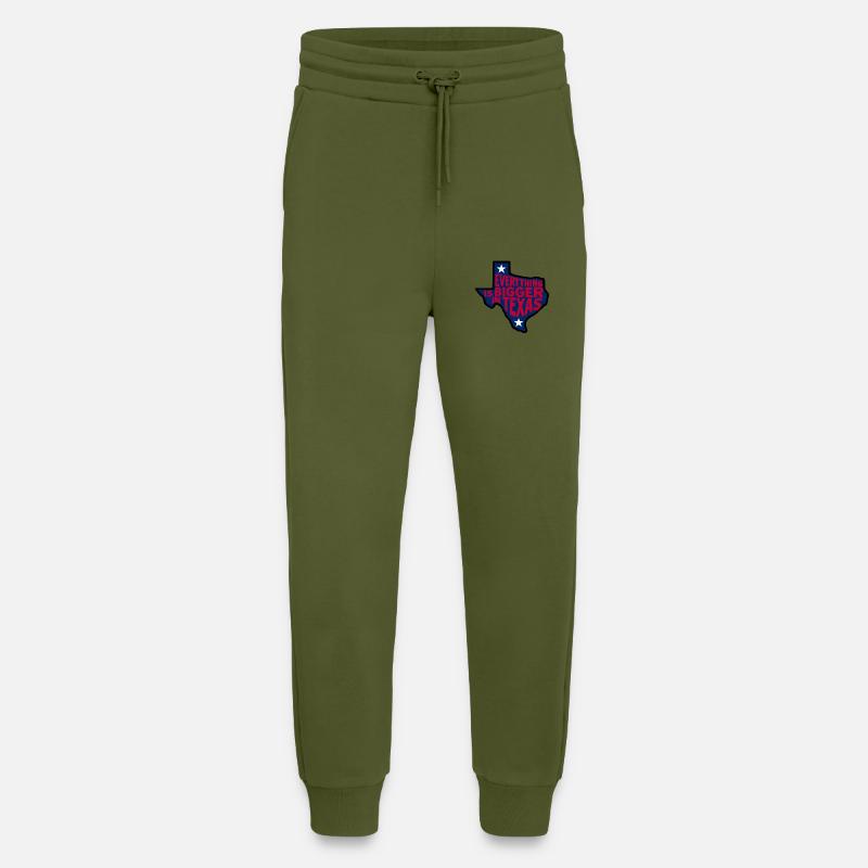 Everthing is bigger in Texas - Jogging Pants - made by SPREAD  - MOSS GREEN
