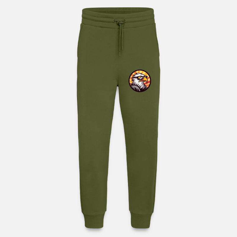 Eagle Comic Cool - Jogging Pants - made by SPREAD  - MOSS GREEN