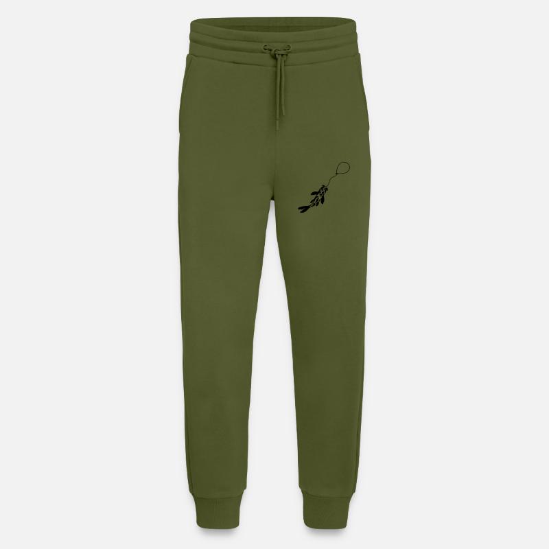 Fished Koi Fish Balloon - Jogging Pants - made by SPREAD  - MOSS GREEN