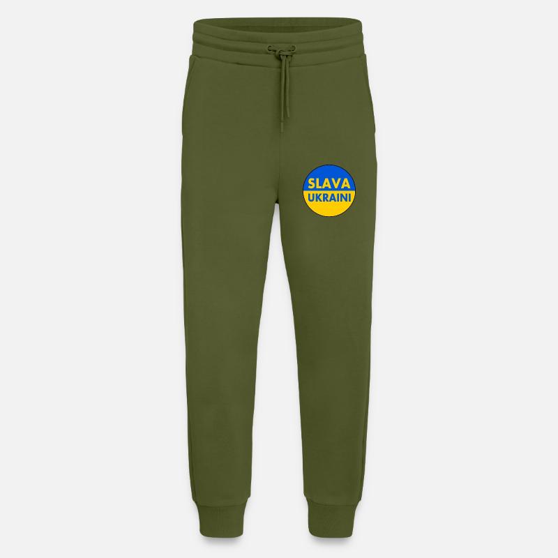 Slava ukraini - Jogginghose - made by SPREAD - MOSS GREEN