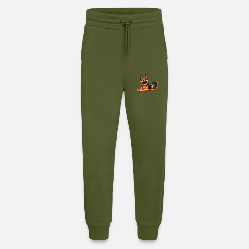 German Shepherd 3 - Jogging Pants - made by SPREAD  - MOSS GREEN